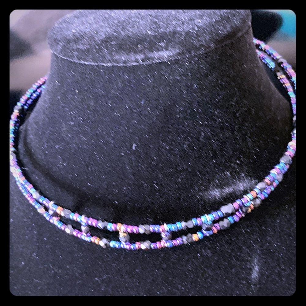 Blue/Black Choker